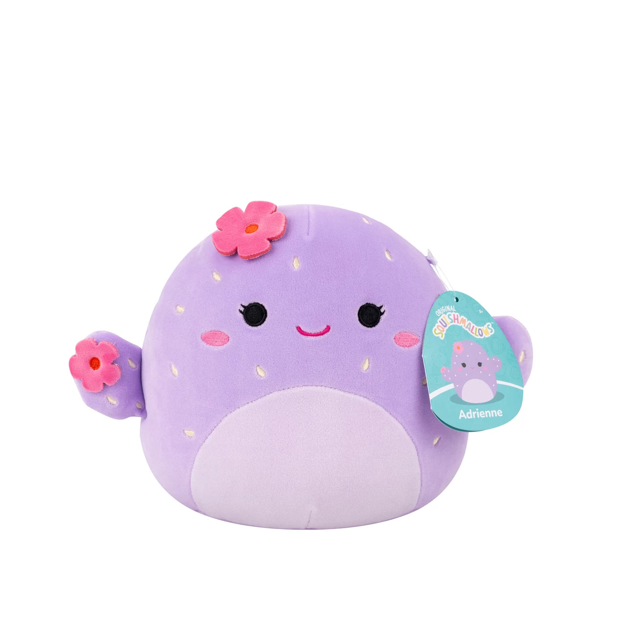7.5 Squishmallows Adrienne - Purple Barrel Cactus