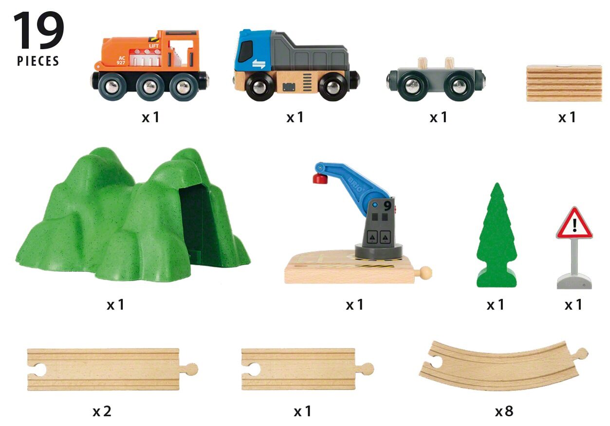 BRIO Starter Lift & Load Set A [Used with Track pack B]