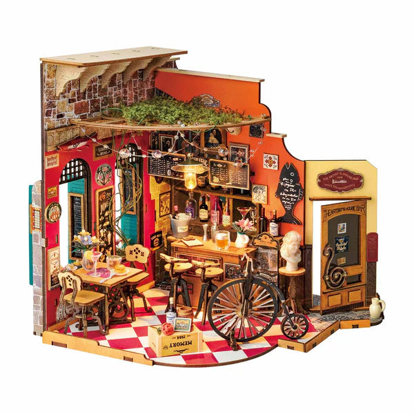 Rolife Cheers Bar and Dining DIY Miniature House Kit