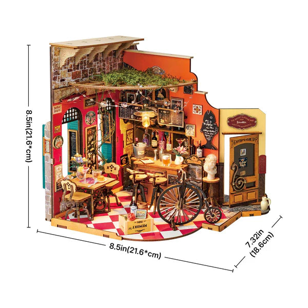 Rolife Cheers Bar and Dining DIY Miniature House Kit