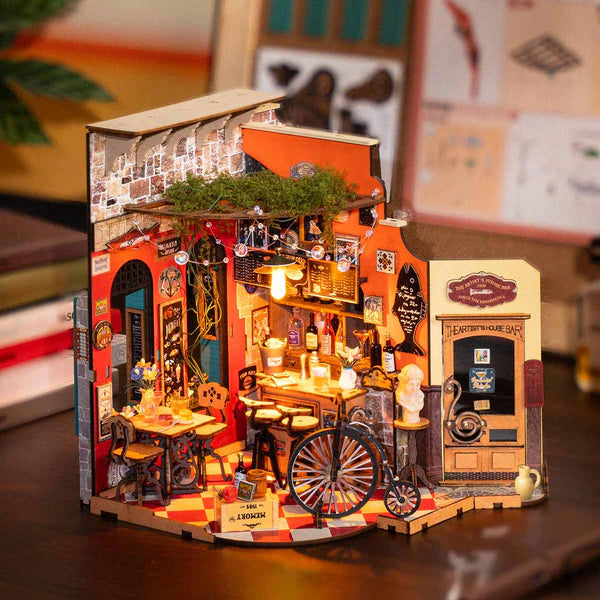 Rolife Cheers Bar and Dining DIY Miniature House Kit