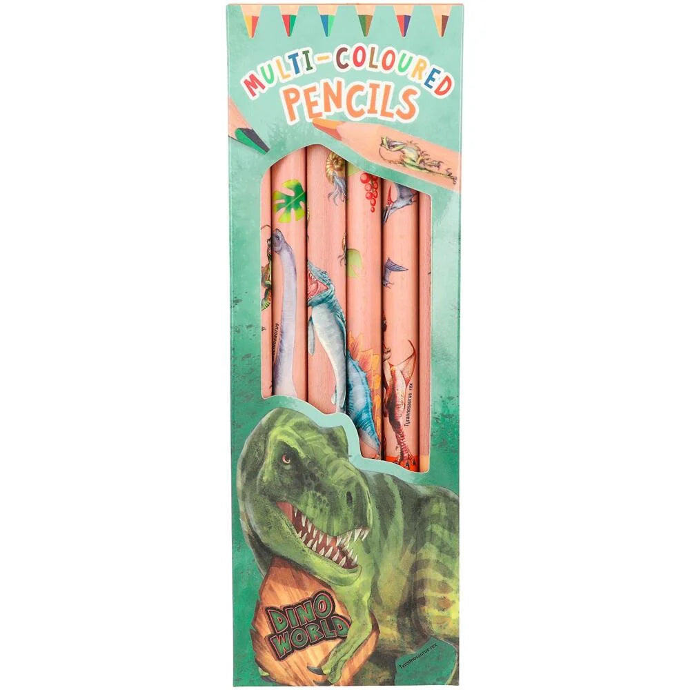 Dino World Multi coloured pencils