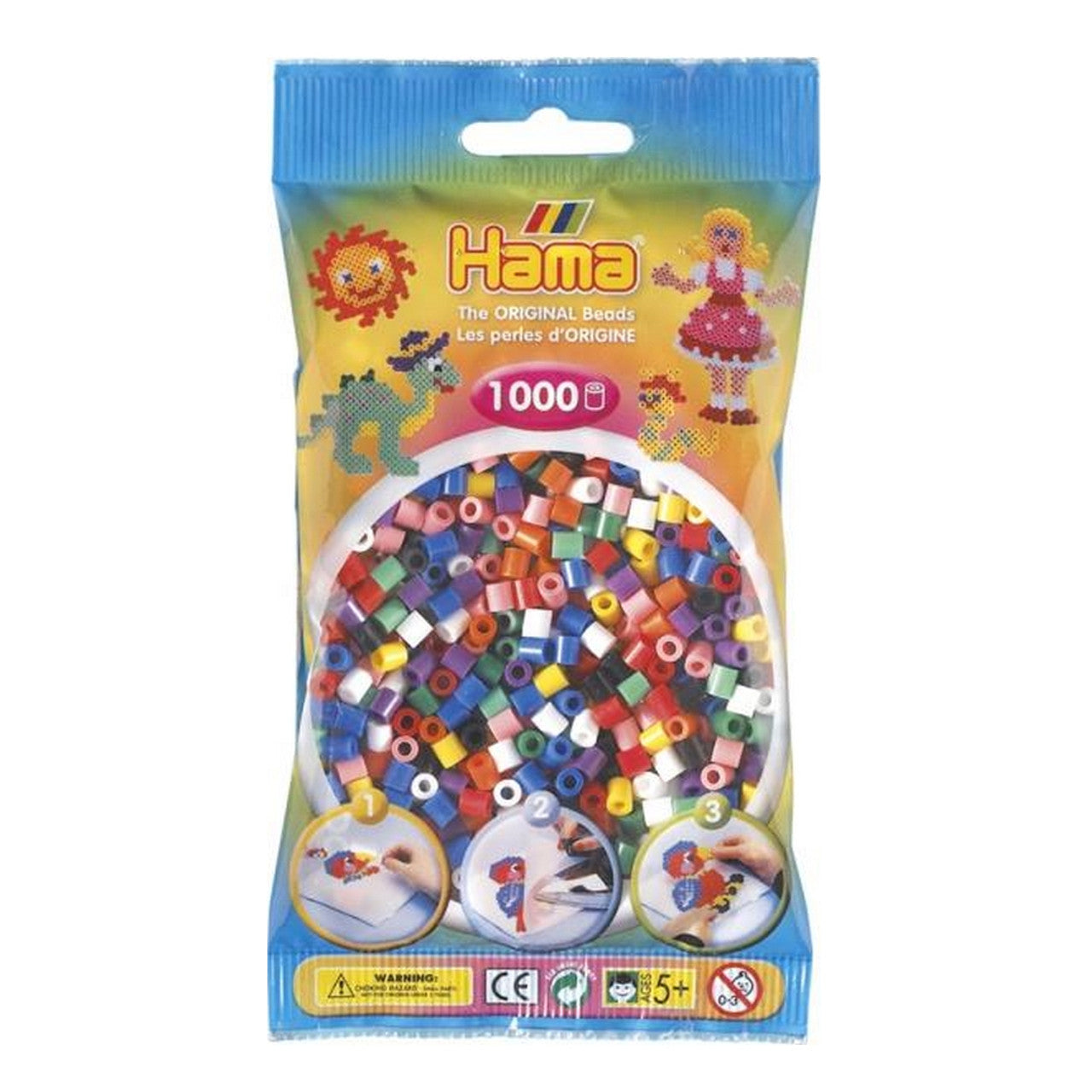 Multi-coloured Hama Beads