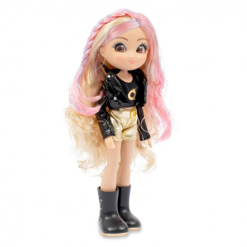 Unique Eyes Doll W/Hair Accessories Asst