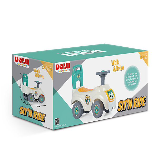 Dolu Sit N Ride White Ride-On Toy