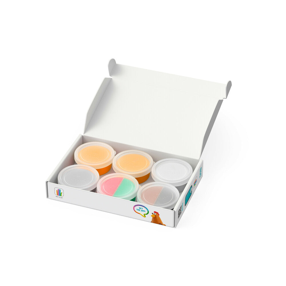 Hey Clay Farm Birds 6 Can Set