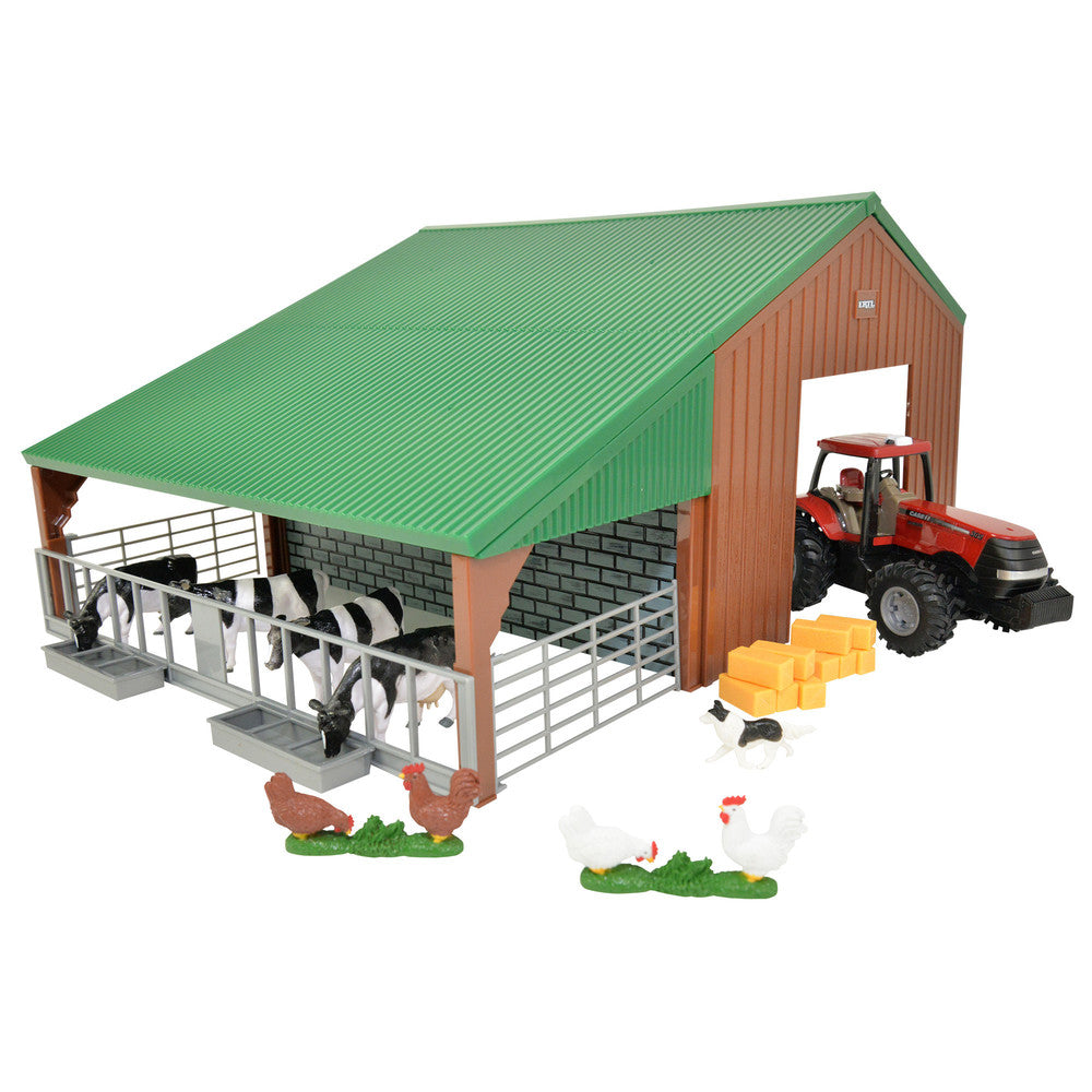 Farm Building Set with Case Tractor