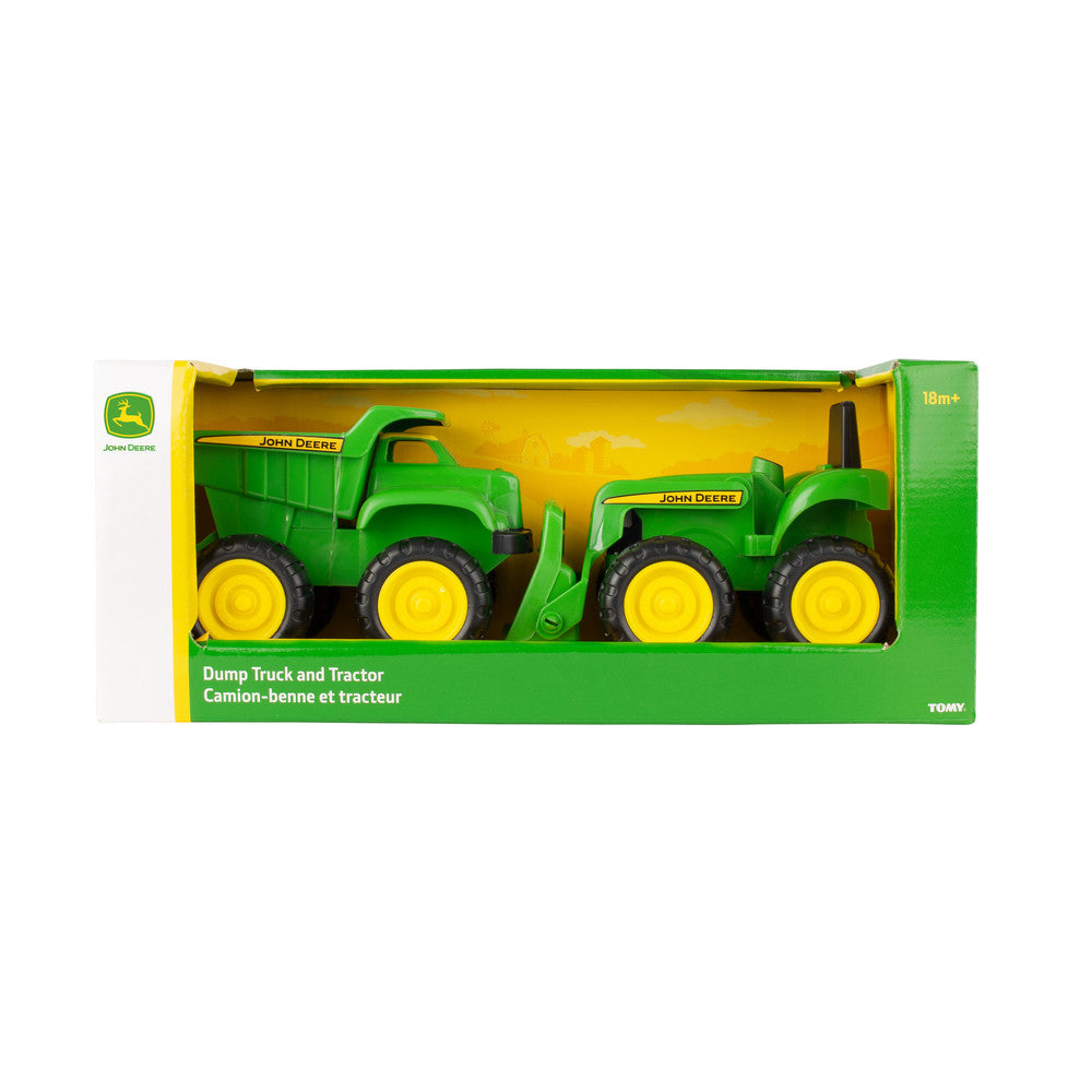 John Deere Mini Sandbox Tractor And Dump Truck Set