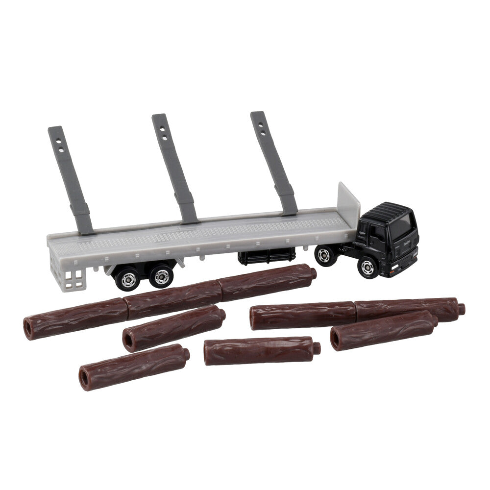 Tomica Long No.125 Isuzu Giga Wood Transporter Diecast Truck