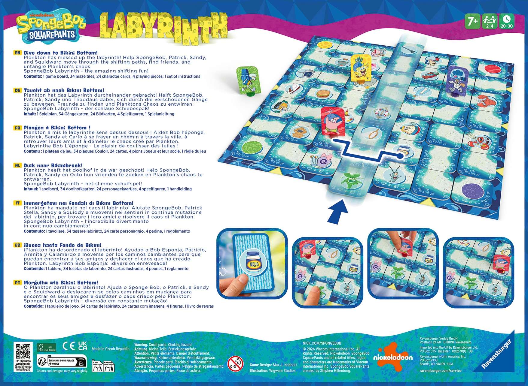 Ravensburger SpongeBob SquarePants Labyrinth The Moving Maze Game
