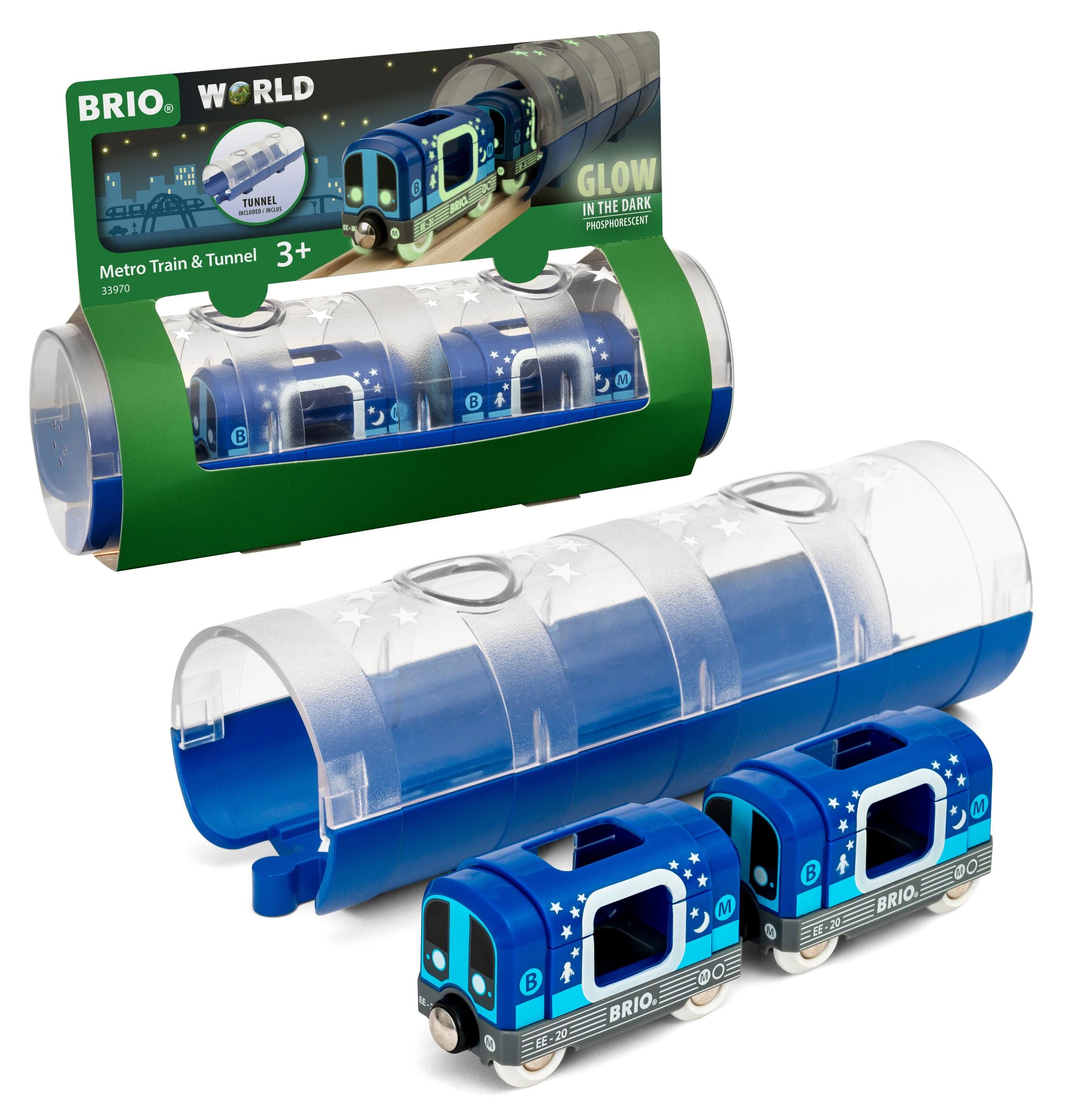 BRIO Tunnel & Glow in the Dark Metro Train