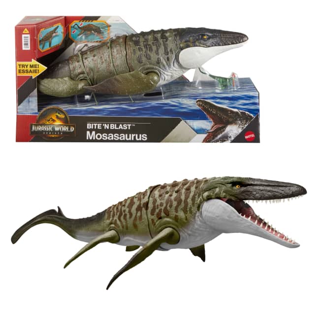 Jurrasic World Rebirth Bite N Blast Mosasaurus