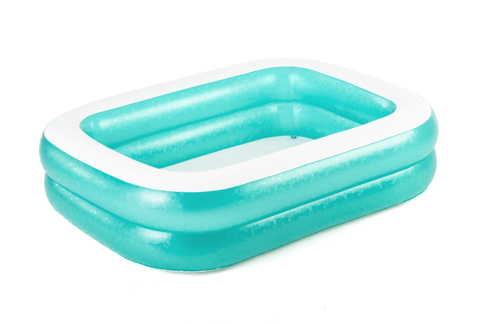 Bestway Teal Rectangular Inflatable Family Pool 2.00 x 1.46 Metres