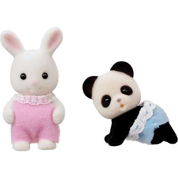 Sylvanian Families Baby's Toy Box - Snow Rabbit & Panda Babies