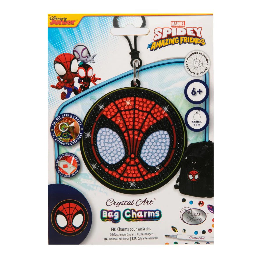 Spider-Man, Crystal Art Bag Charm