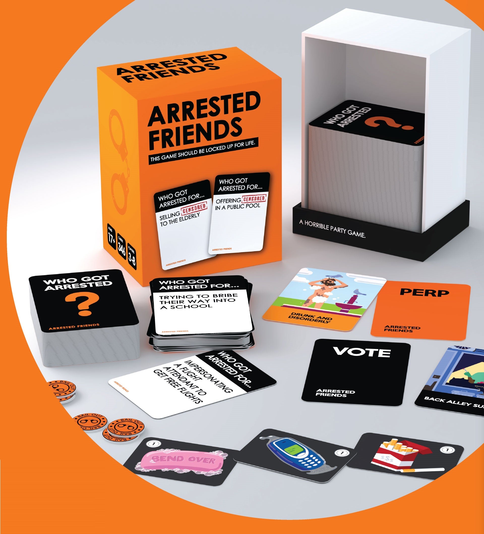 Arrested Friends Party Board Game