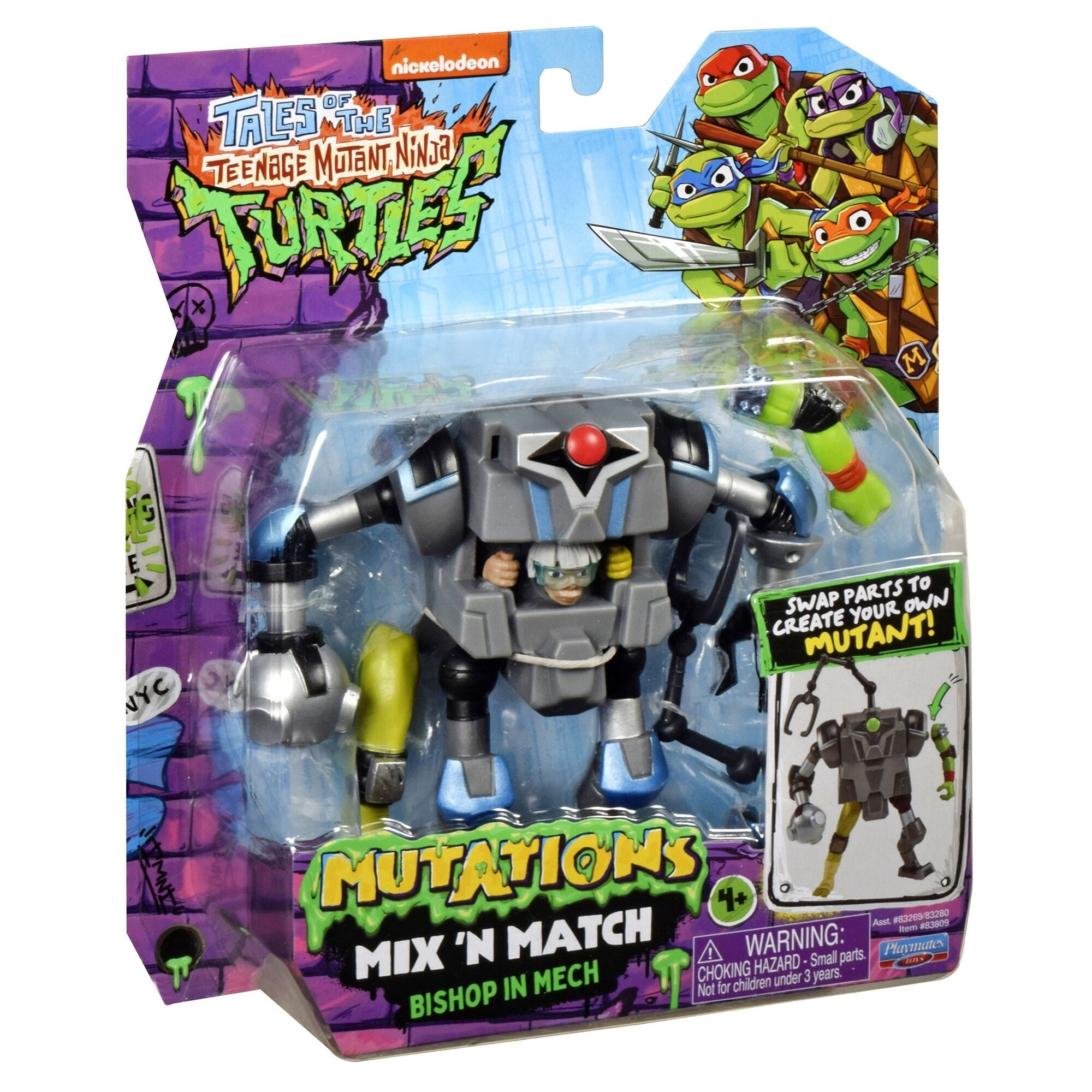 Tales Of Teenage Mutant Ninja Turtles Mix N Match Mutant Basic Figure Asst