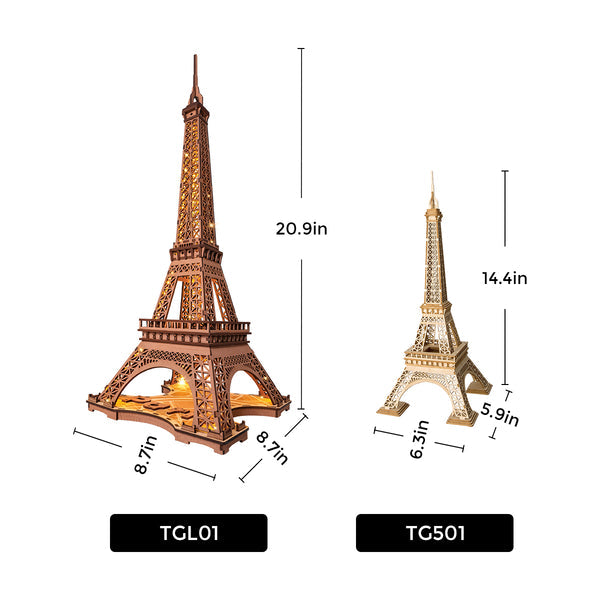 Eiffel Tower with Light