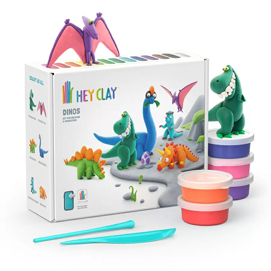 Hey Clay Dinosaur 15 can Set
