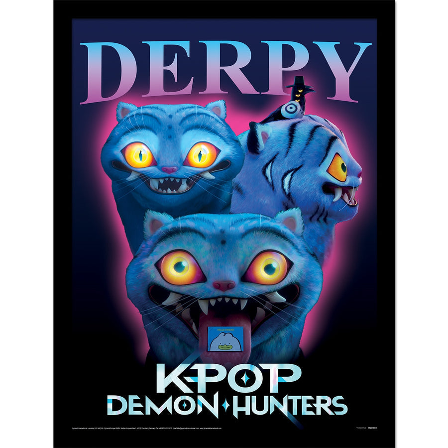 K-Pop Demon Hunters (Derpy) Framed Print