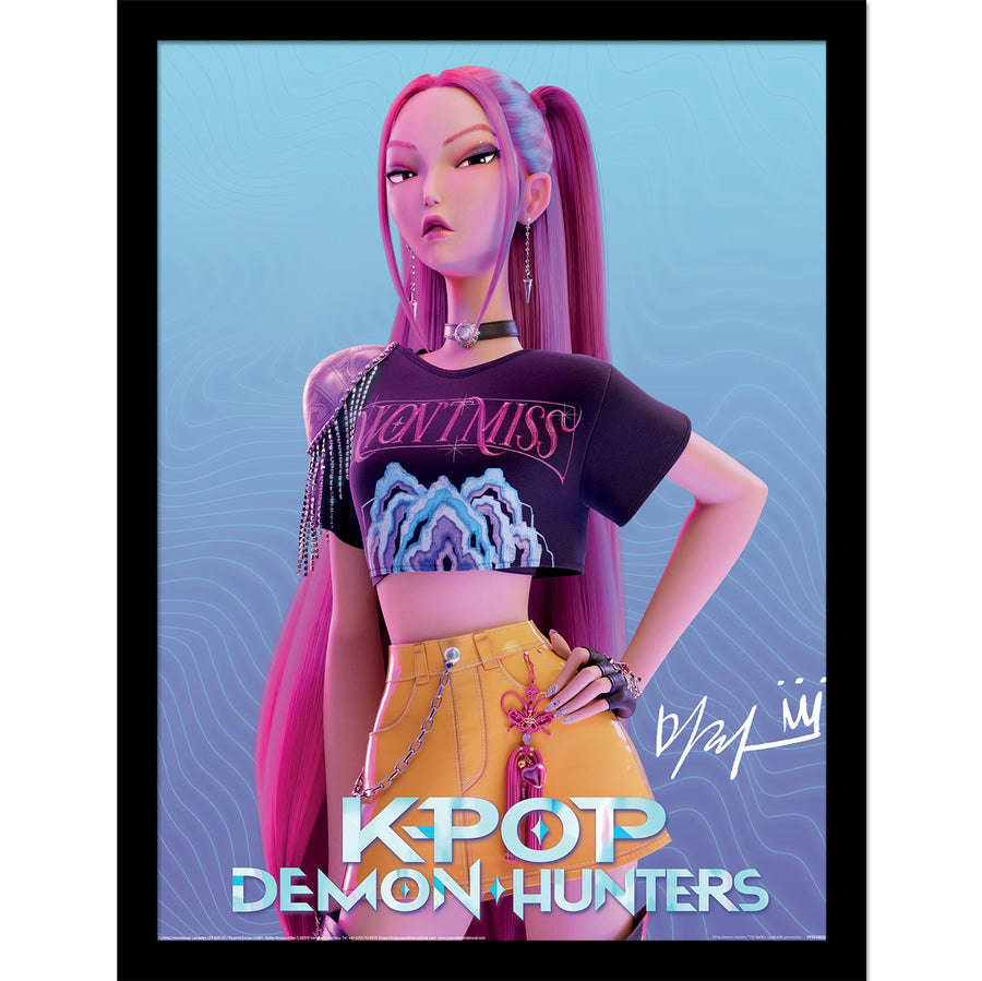 K-POP Demond Hunters (Mira) Framed Print