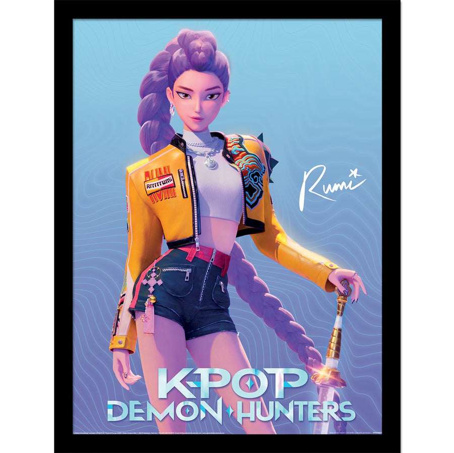 K-POP Demon Hunters (Rumi) Framed Print