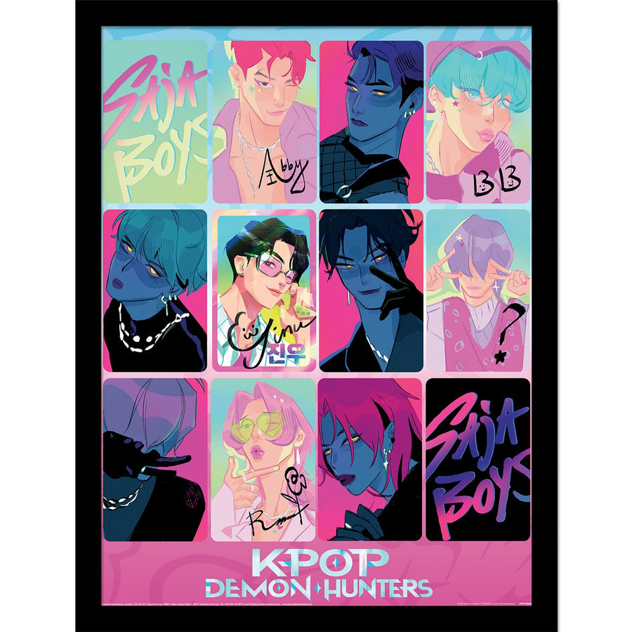 K-POP Demon Hunters (Light and Dark) Framed Print