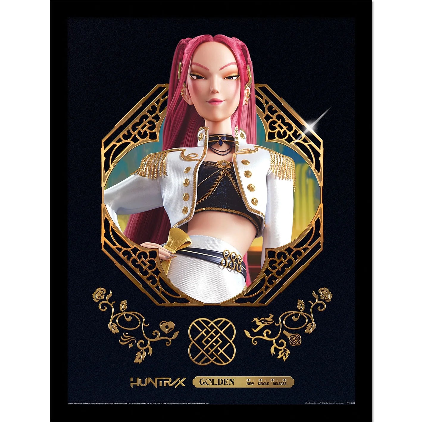 K-Pop Demon Hunters Golden Mira Collector Print (Framed)