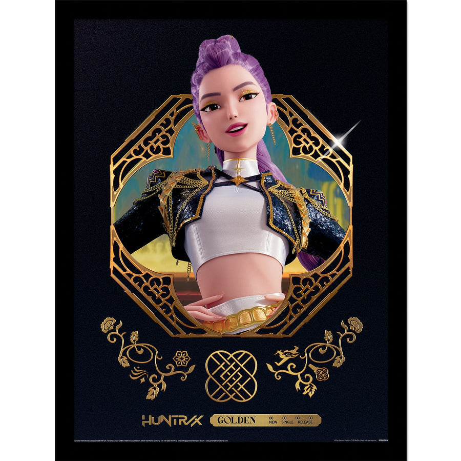 K-Pop Demon Hunters Golden Rumi Collector Print (Framed)