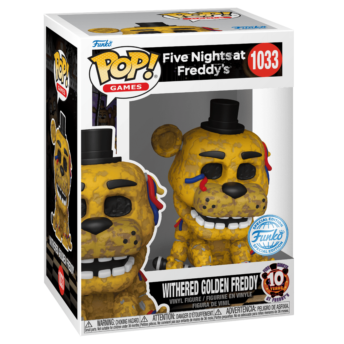 Funko POP! Games: Five Nights At Freddy's - Withered Golden Freddy