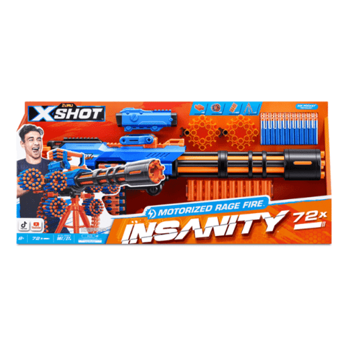 Xshot Insanity-Motorized Rage Fire Gatlin Gun With Tripod