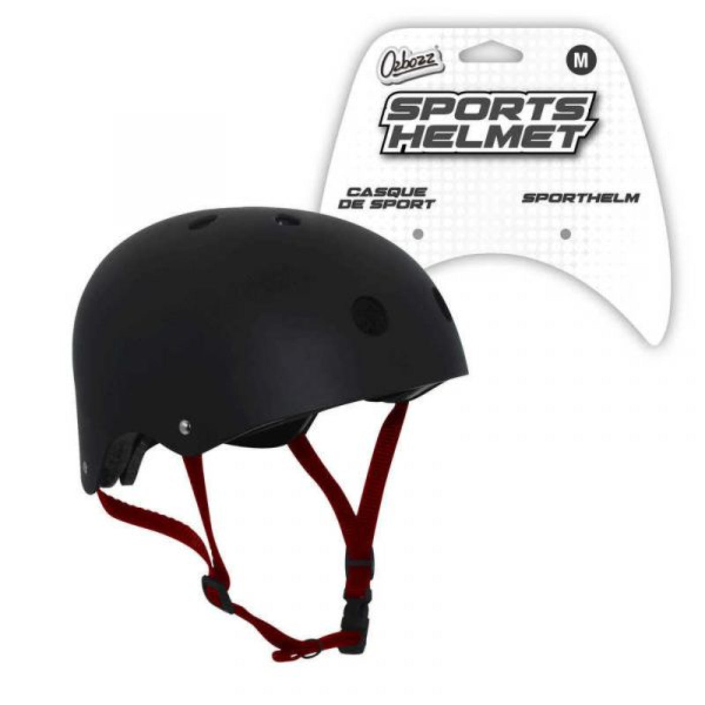 Black Sports Helmet Medium 8+ yrs