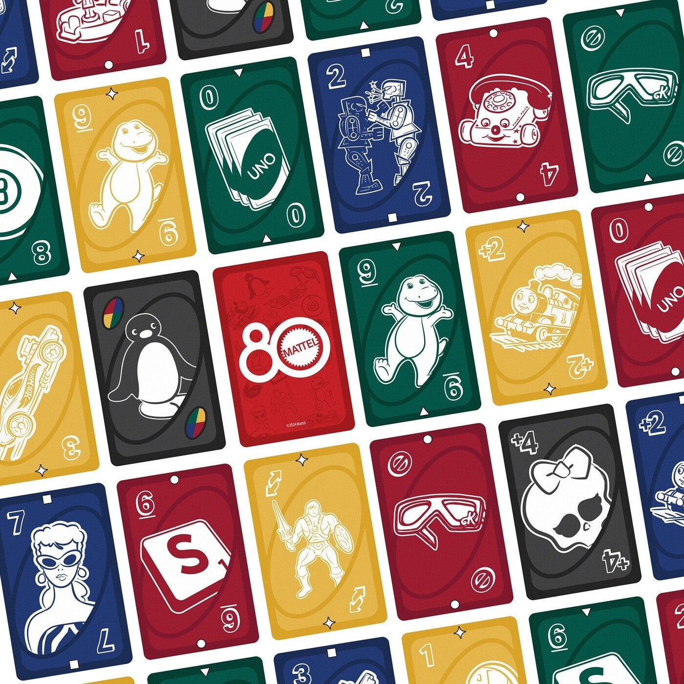 Game Uno 80th Anniversary Ruby Red