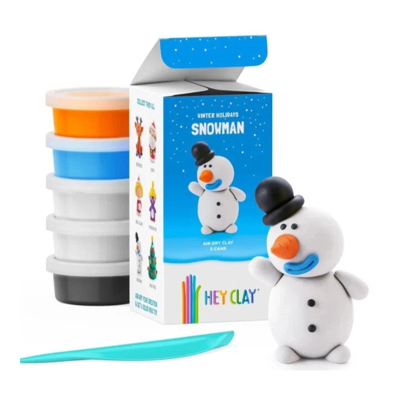 Hey Clay Winter Holiday Snowman