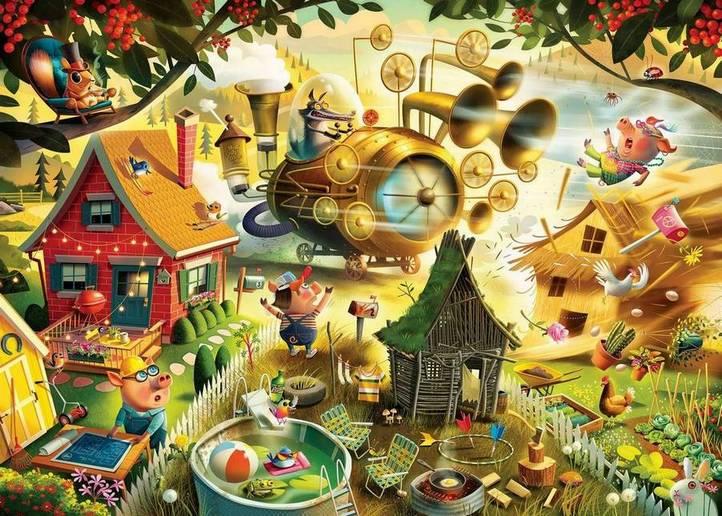 Look Out Little Pigs 1000pc Puzzle