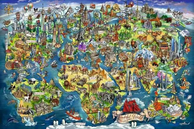 Ravensburger Illustrated World Map 5000 Piece Jigsaw Puzzle