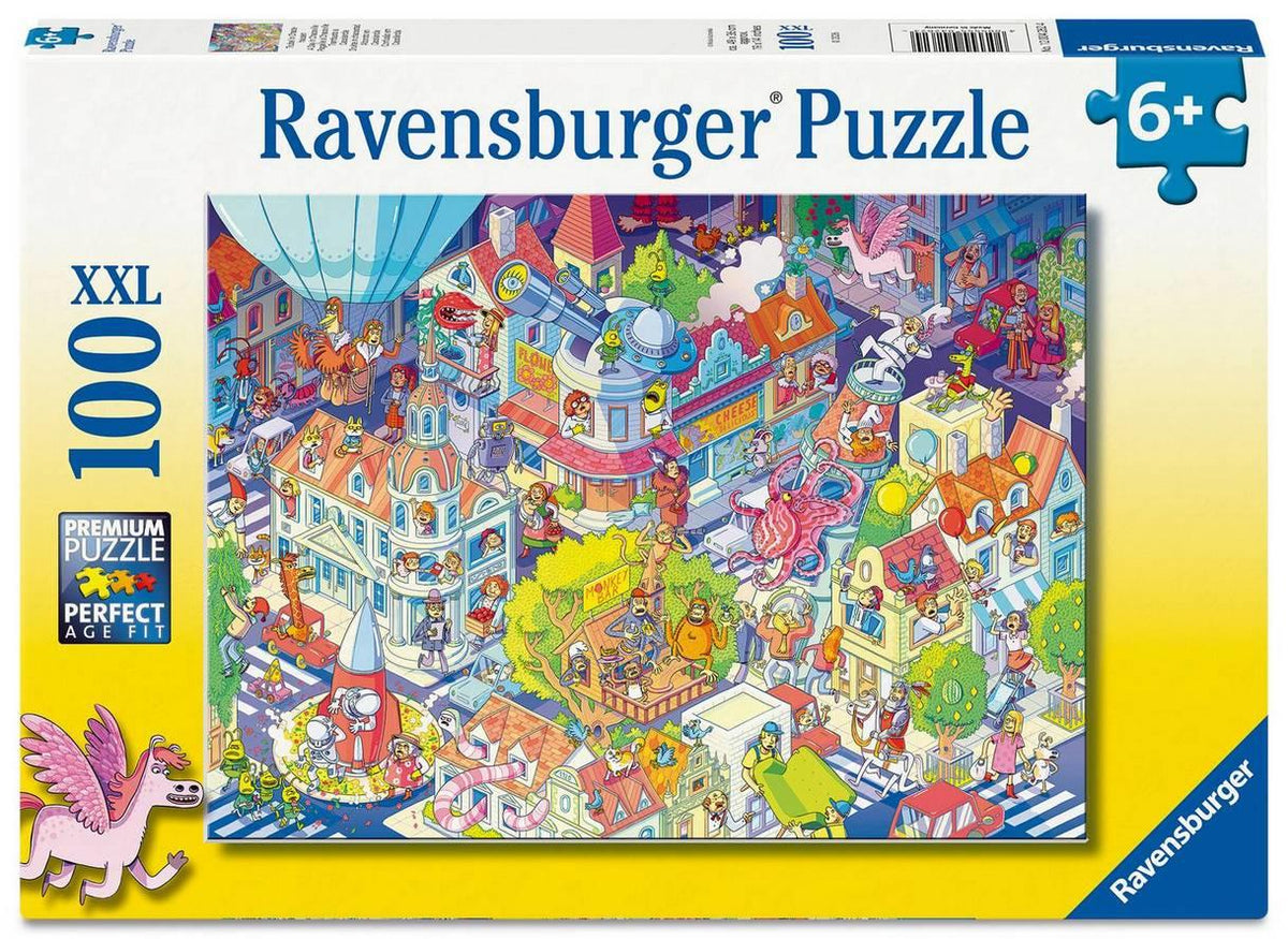 Ravensburger A Day in Chaosville 100 Piece XXL Jigsaw Puzzle