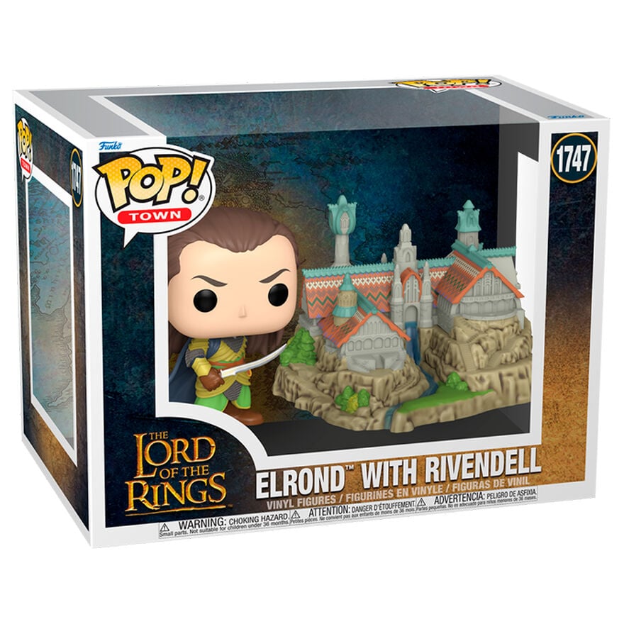 Funko Pop! Town The Lord of the Rings Elrond & Rivendell Vinyl Figure Set