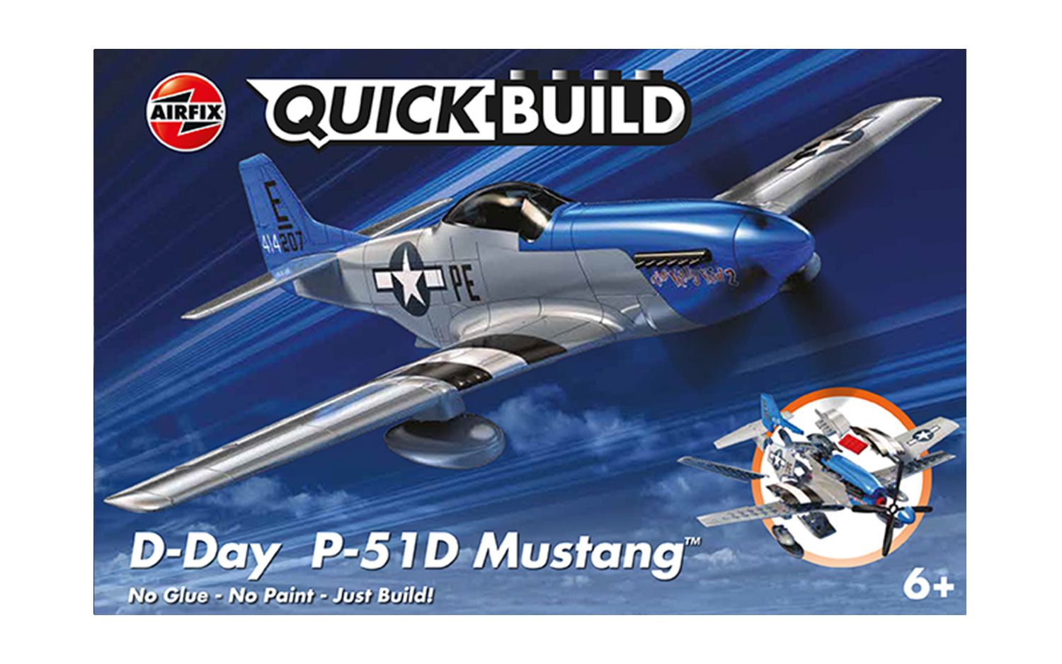 Airfix QUICKBUILD D-Day P-51D Mustang