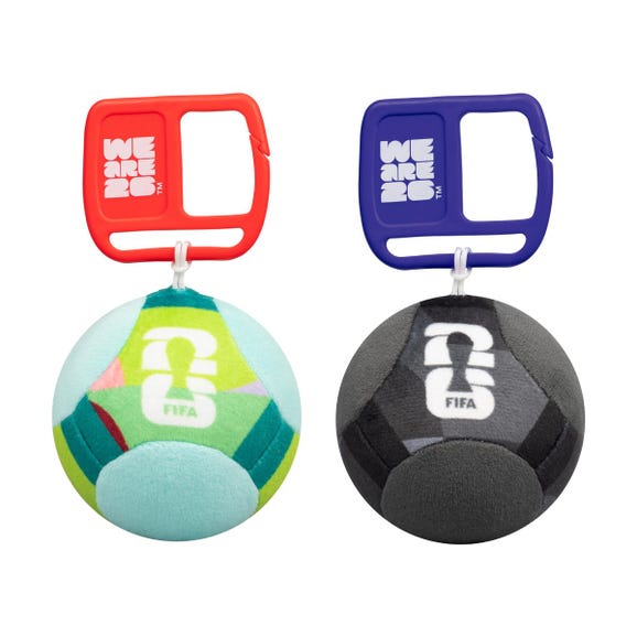 FIFA 3" Plush Soccer Ball Keychain Asst