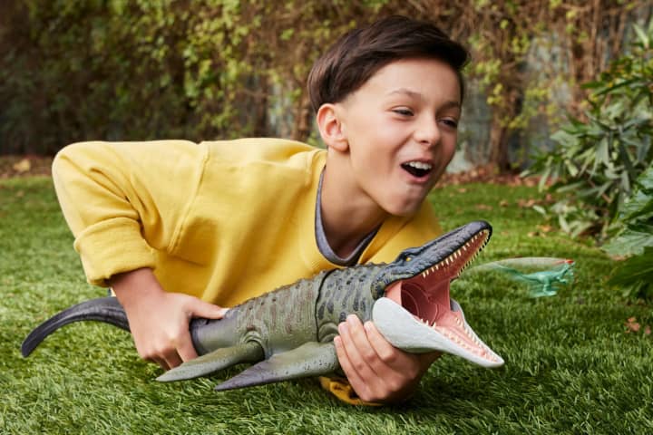 Jurrasic World Rebirth Bite N Blast Mosasaurus