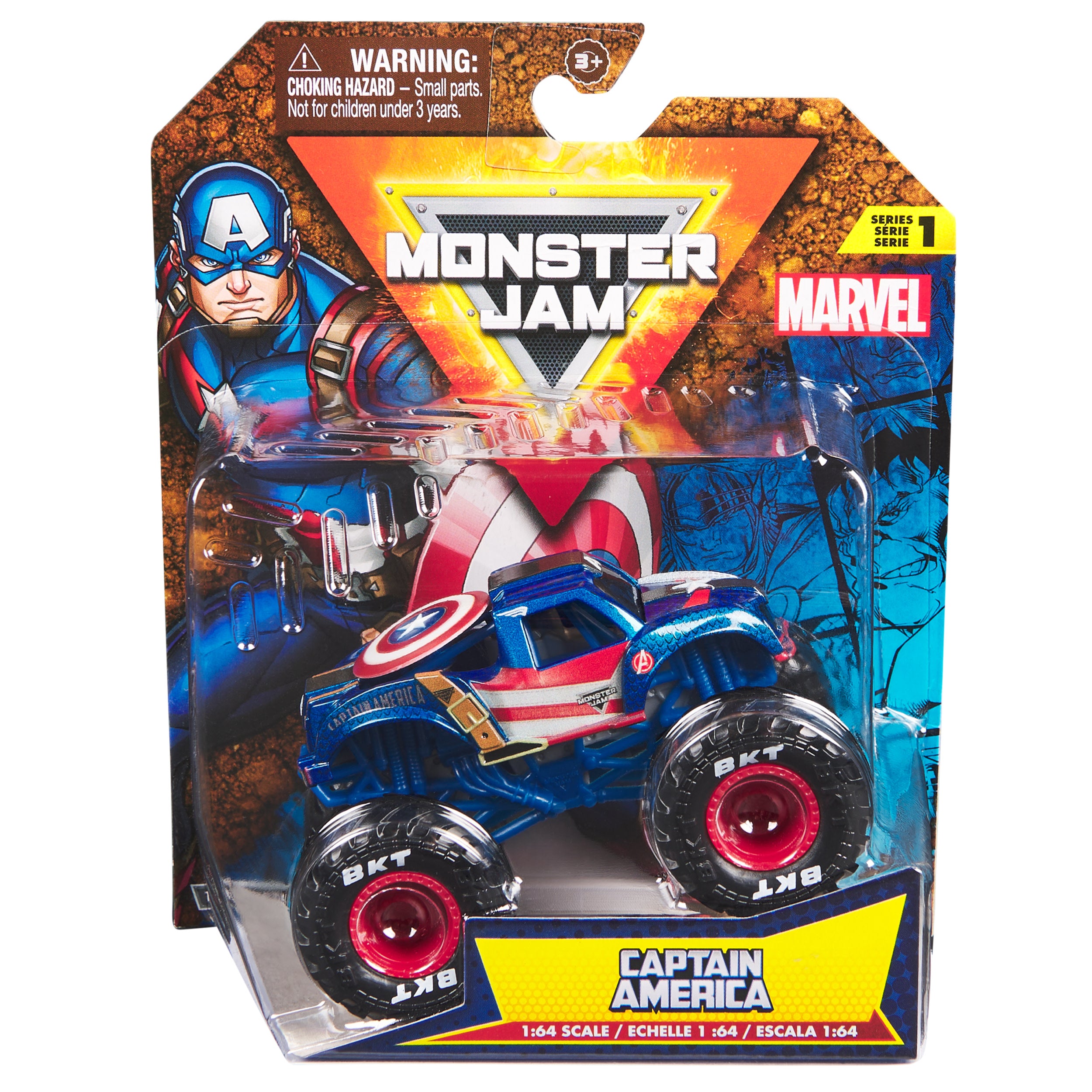 Monster Jam 1.64 Marvel Die Cast Trucks