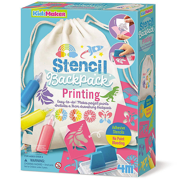Kidzmaker Stencil Backpack Printing