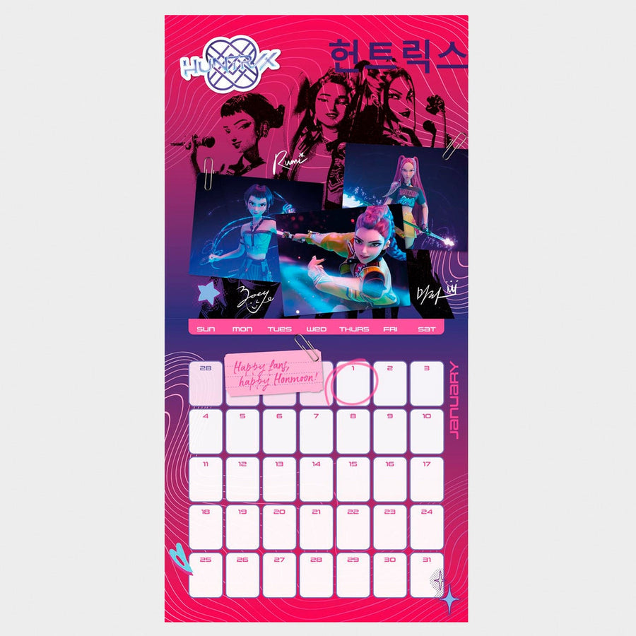 K-POP 30x30 16 Month Calender