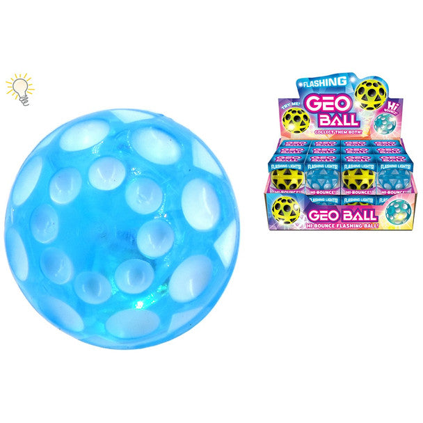 55mm Bouncing Light Up Geo Ball