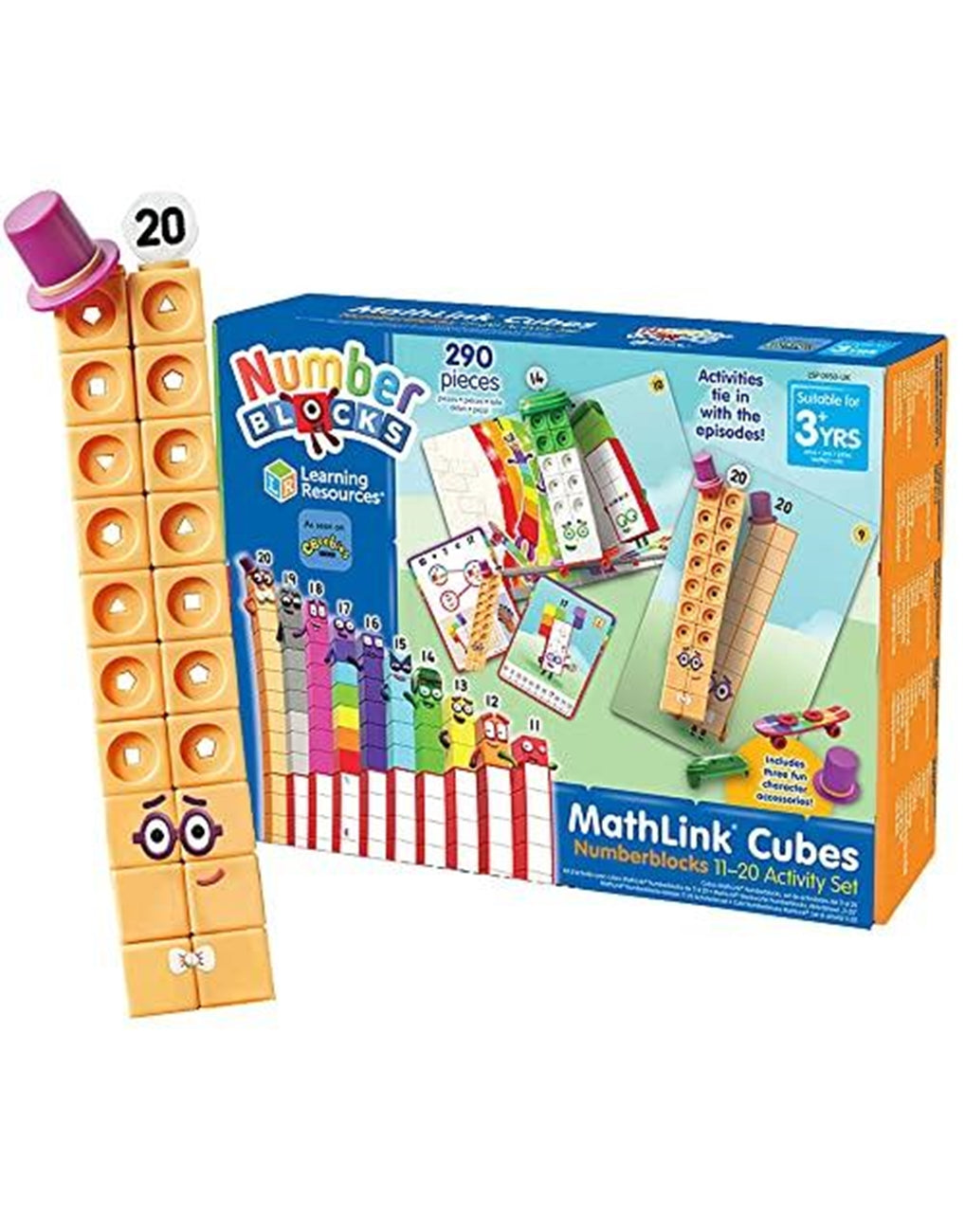 NumberBlocks MathLink Cubes 11 - 20 Activity Set