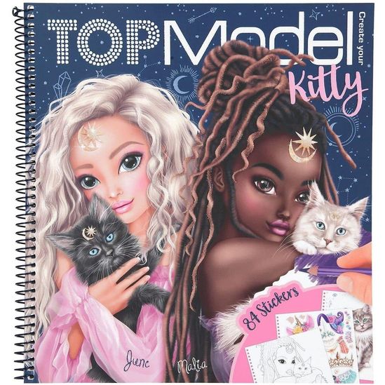 TOPModel Kitty Colouring Book Moonlight