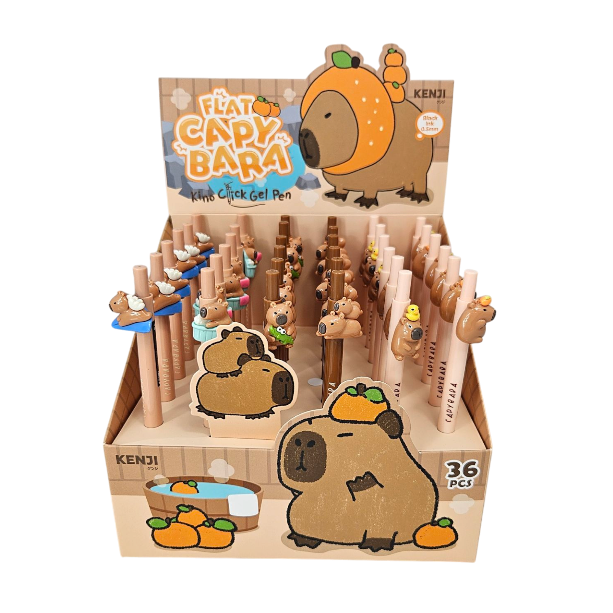 Kino Flat Capybara Click Gel Pen