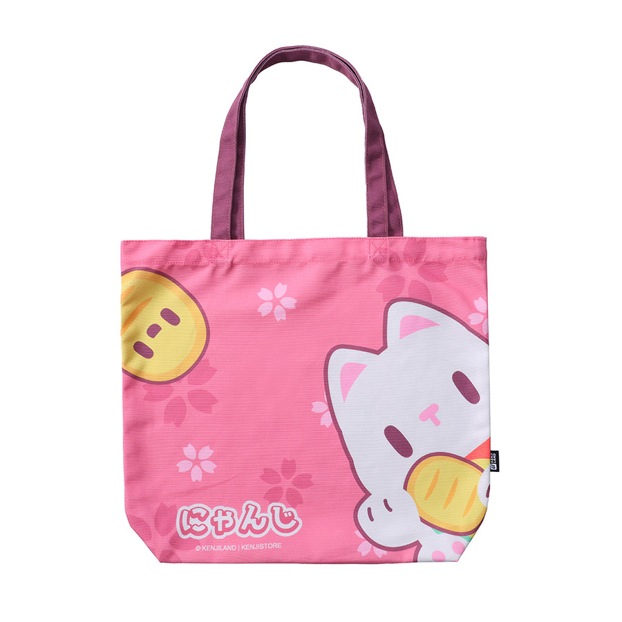 Kenji Canvas Tote Bag Pink