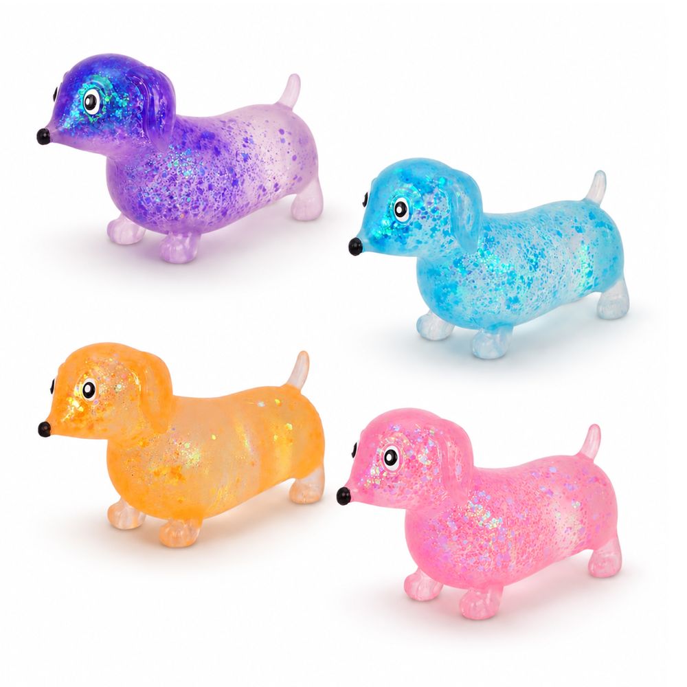 Keycraft Sparkly Sugar Maltose Squishy Sausage Dog